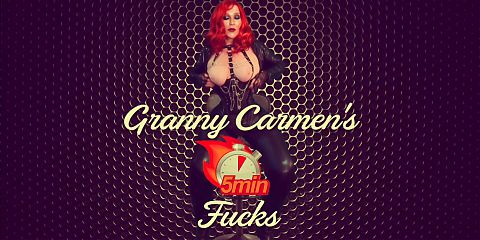 Granny Carmens Stick and Fuck Orgasm 01152020 C5